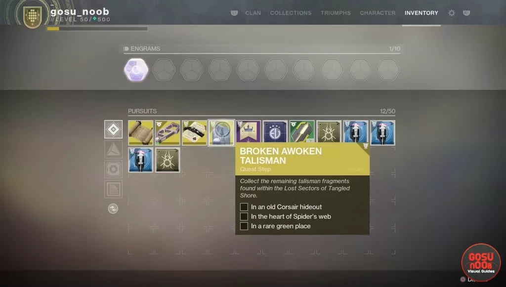 destiny 2 broken awoken talisman quest fragment locations