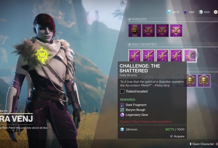 destiny 2 toland shattered daily bounty