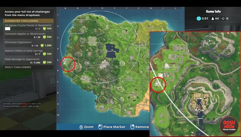 fortnite br puzzle piece locations