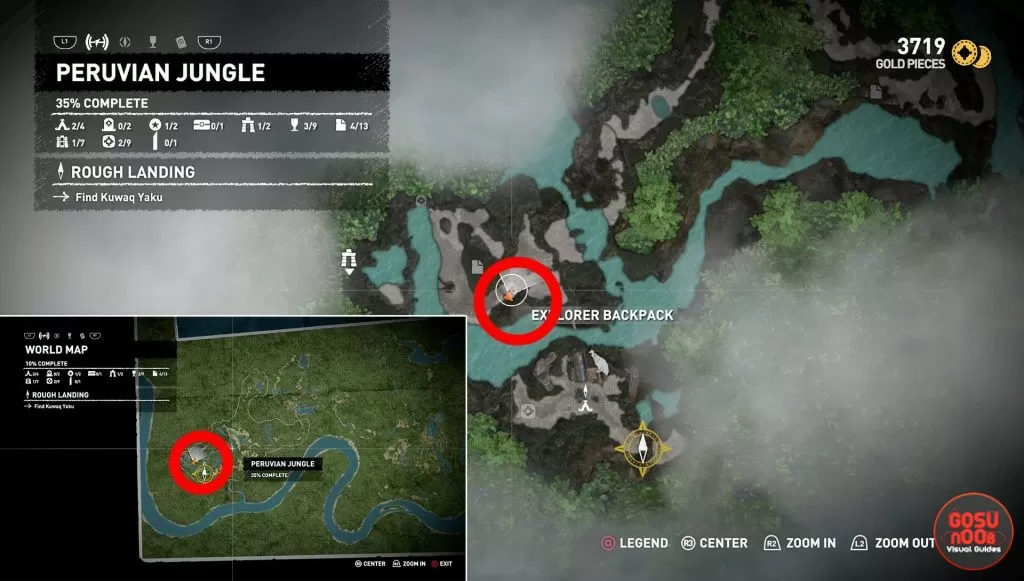 peruvian jungle explorer backpack locations shadow tomb raider