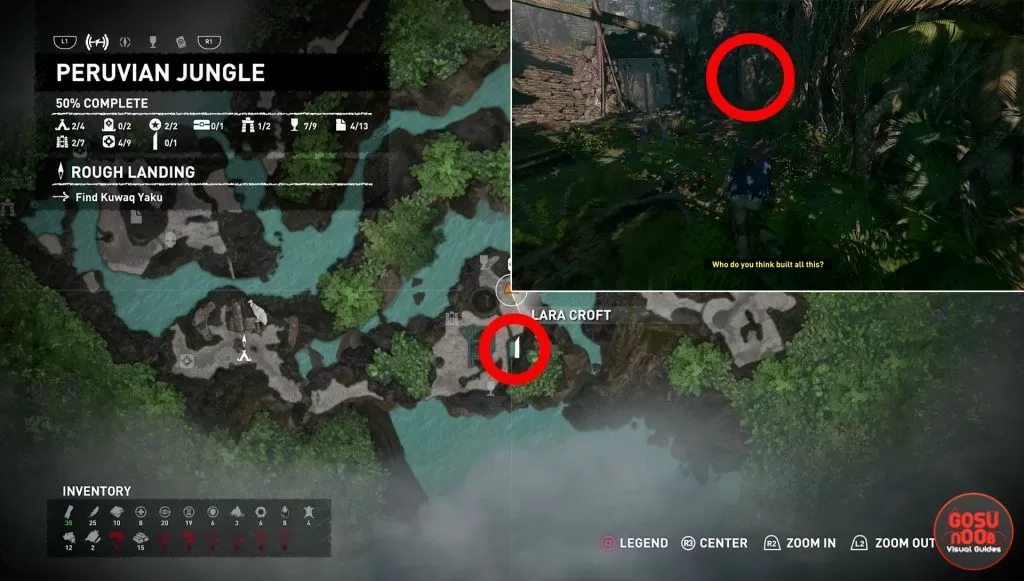 where to find monolith location peruvian jungle shadow of tomb raider