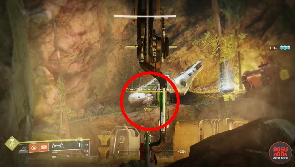 where to find zerz unstoppable weight bounty location destiny 2 forsaken