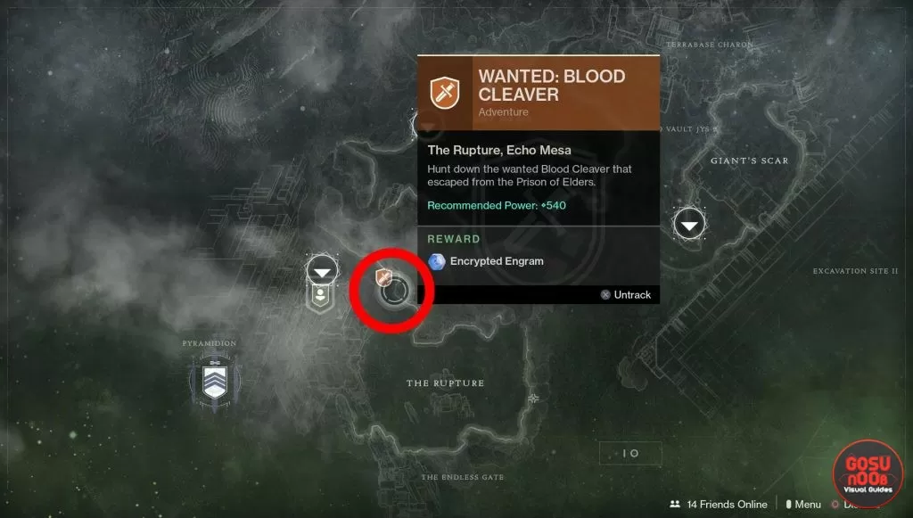 where to start blood cleaver destiny 2 forsaken bounty