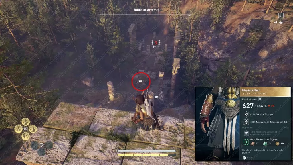 AC Odyssey Legendary Chest Locations Pilgrims Belt