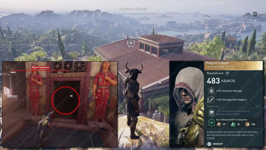 AC Odyssey Legendary Chest Locations Pilgrims Hood