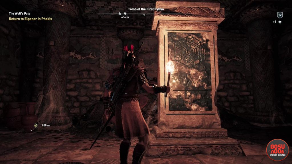 AC Odyssey Tomb of the First Pythia Ancient Stele Location