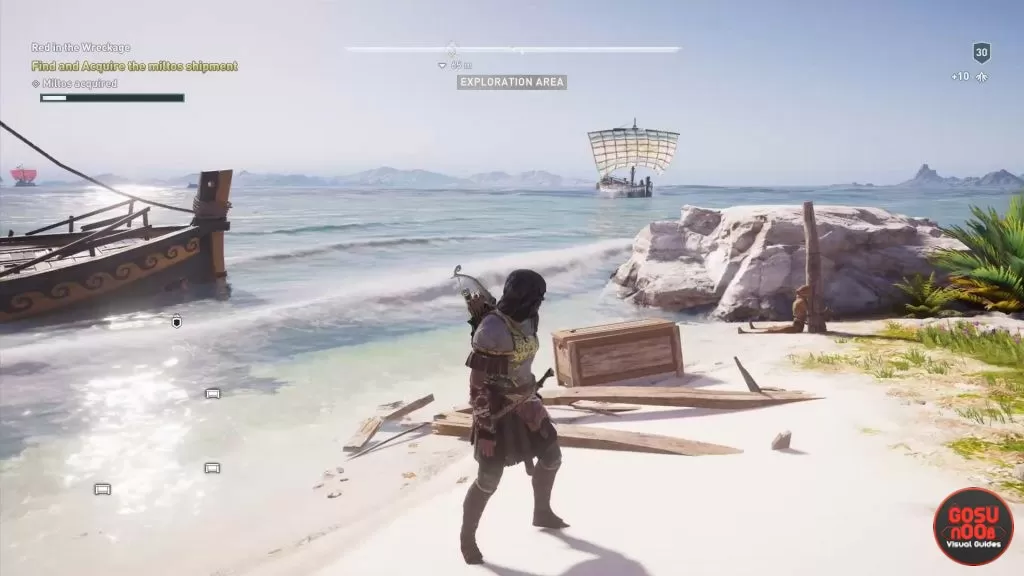 Assassin's Creed Odyssey Red in Wreckage Quest - Where to Find Miltos Chests