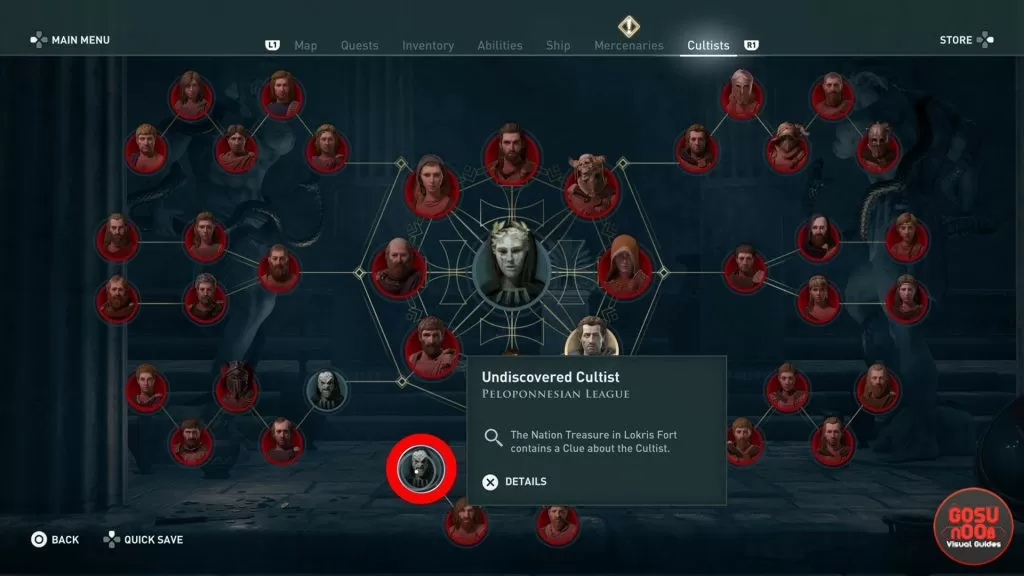 Assassin's Creed Odyssey Where to Find Lokris Fort - Cultist Clue Location