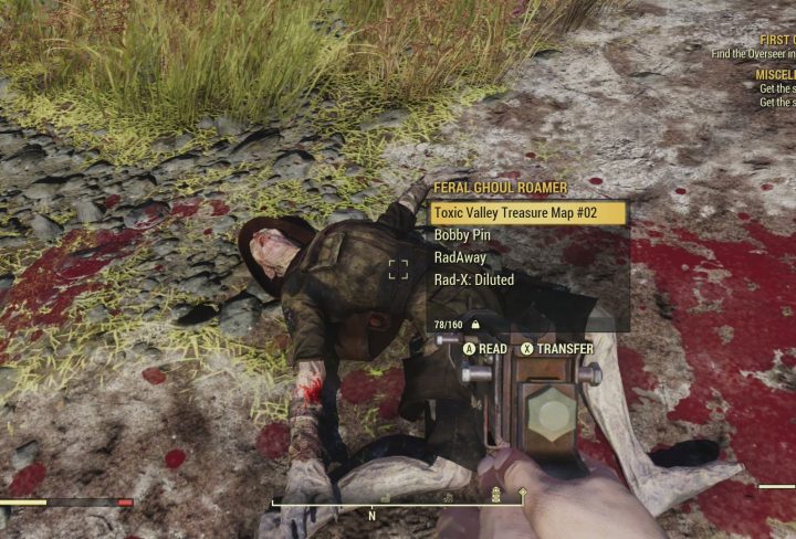 Fallout 76 Toxic Valley Treasure Maps Locations & Solution