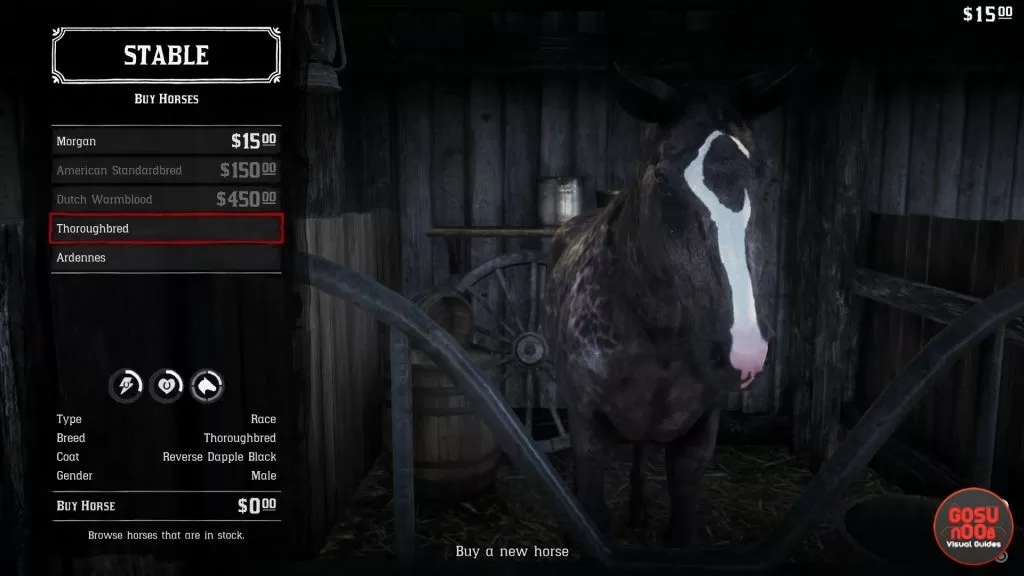 Red Dead Redemption 2 Dapple Black Thoroughbred Preorder Bonus Location