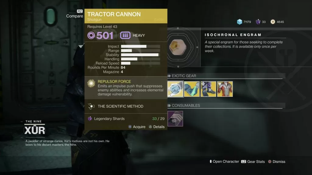 Tractor Cannon destiny 2