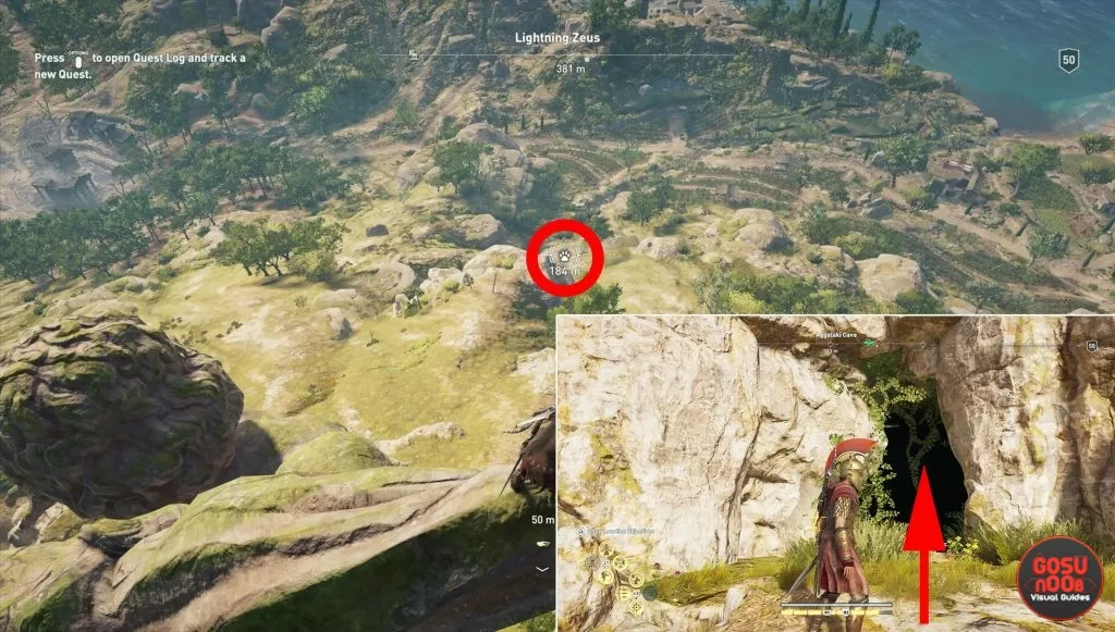 ac odyssey chest location city of gold quest where to find