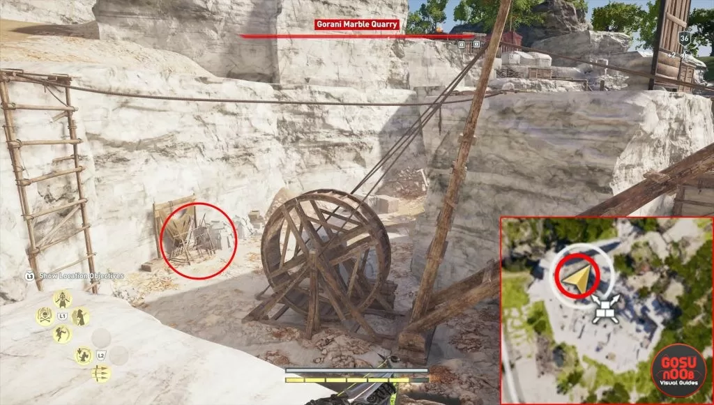 ac odyssey how to destroy weapon racks