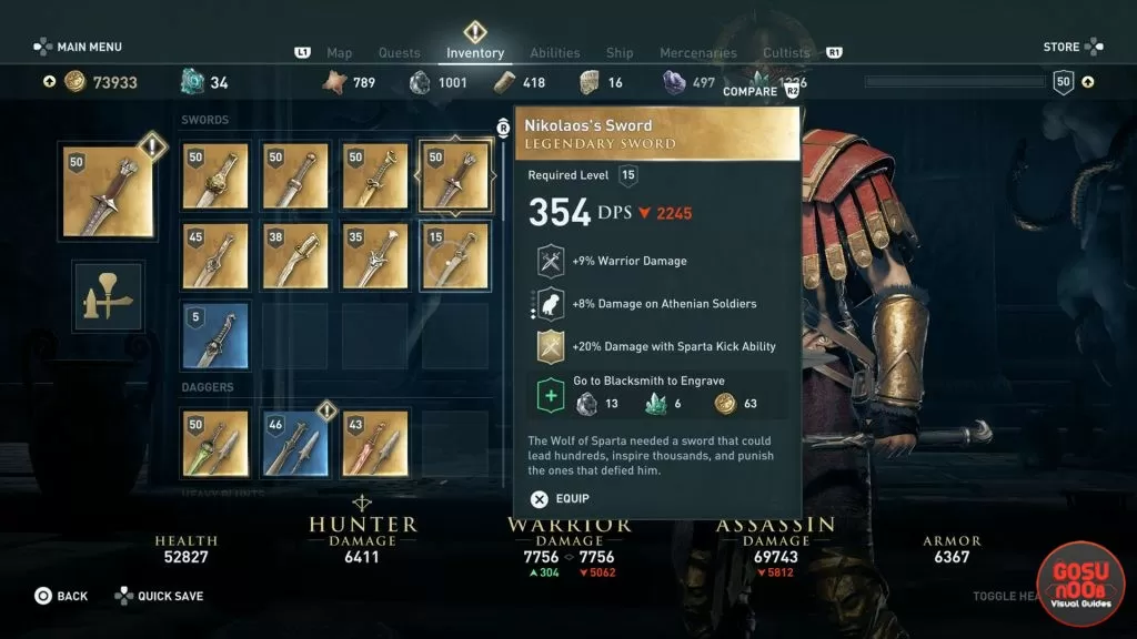 ac odyssey nikolaos sword