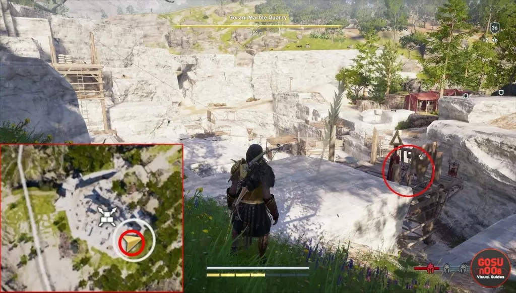 ac odyssey one bad spartan where to find weapon racks