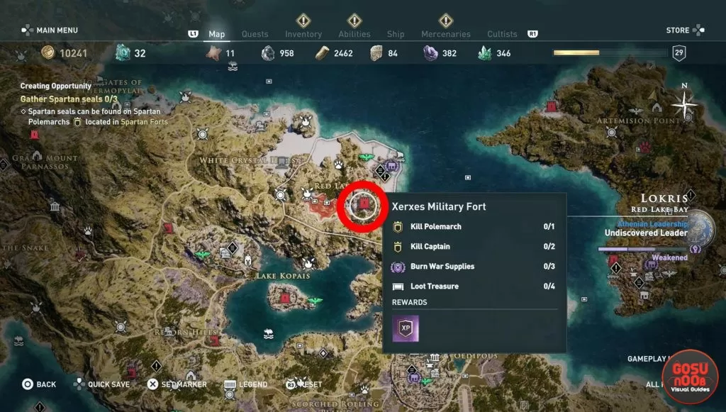 ac odyssey polemarch spartan seal locations