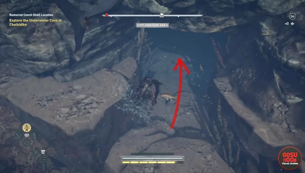 ac odyssey triton's conch shell location