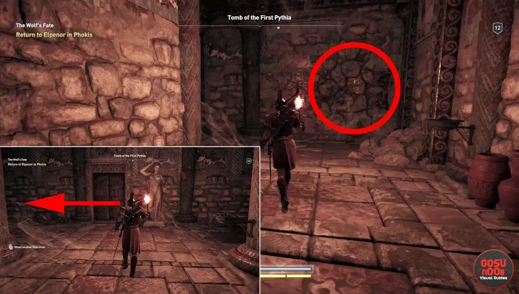 ancient stele tomb of first pythia location where to find ac odyssey