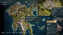 assassins creed odyssey legendary chest map location herakles mace
