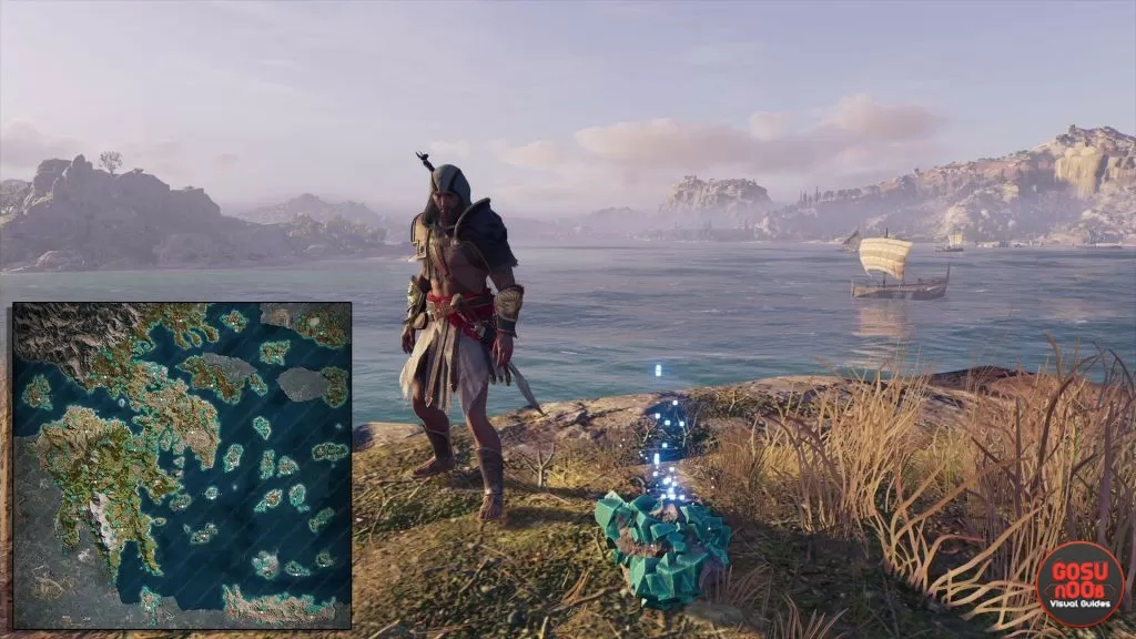 assassins creed odyssey orichalcum ore map all fragment locations