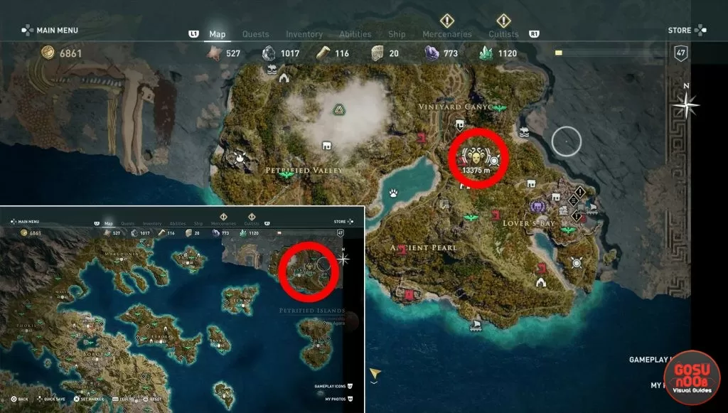 delian league cult of kosmos where to find kodros the bull location ac odyssey