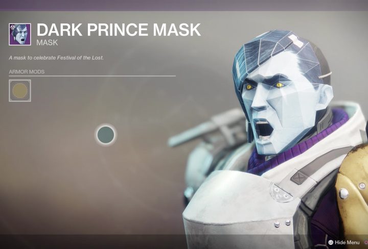 destiny 2 dark prince mask