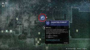 destiny 2 how to start haunted forest