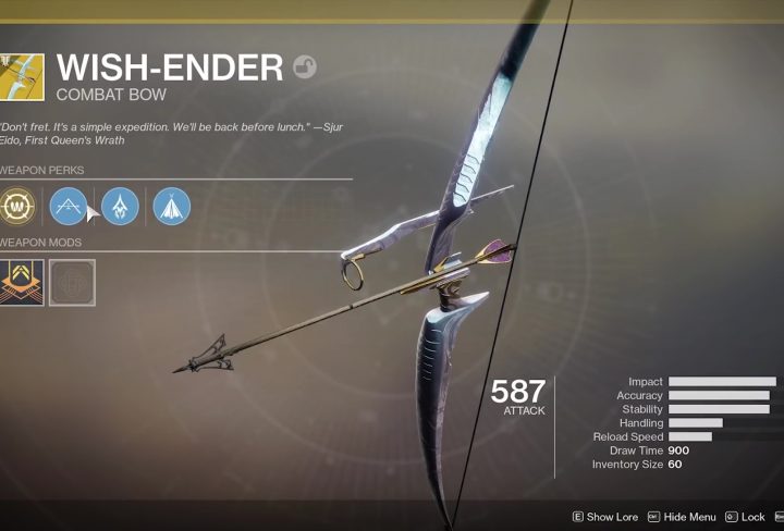 destiny 2 wish-ender exotic bow