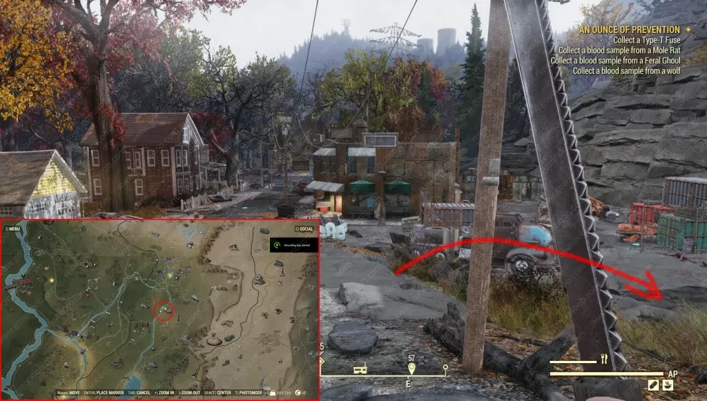 fallout 76 forest treasure map location 10