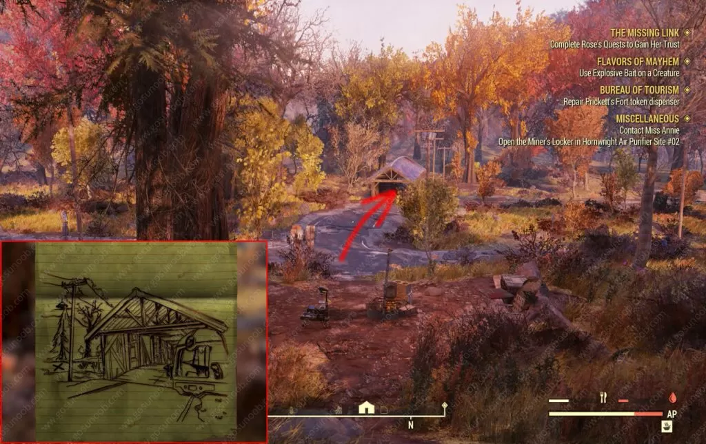 fallout 76 where to find forest treasure map 06