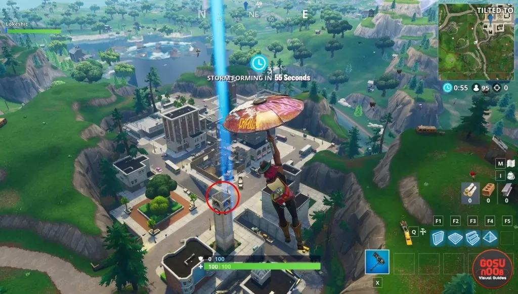 fortnite br clock tower location