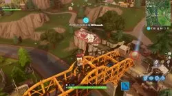 fortnite br timed trial challenge orange bridge