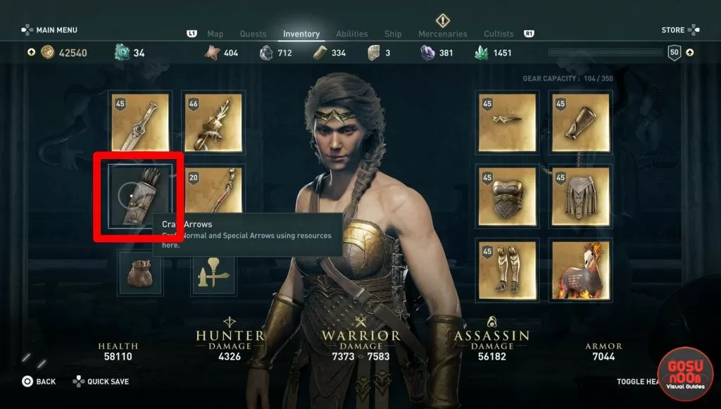 how to craft ac odyssey fire arrows