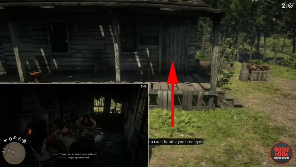 how to get rdr2 lonnies shack homestead stash