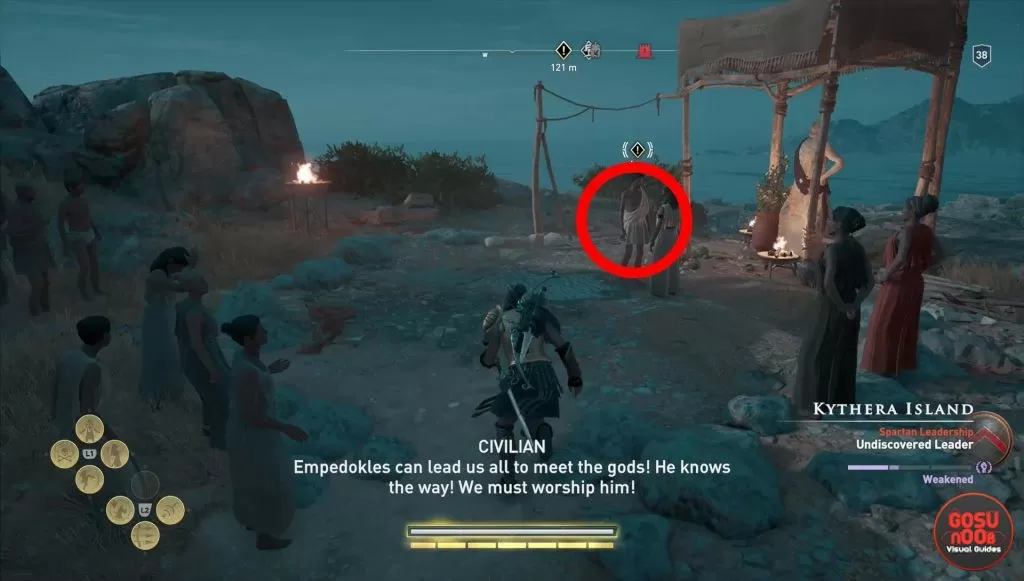 how to start kythera artifact quest ac odyssey gates of atlantis