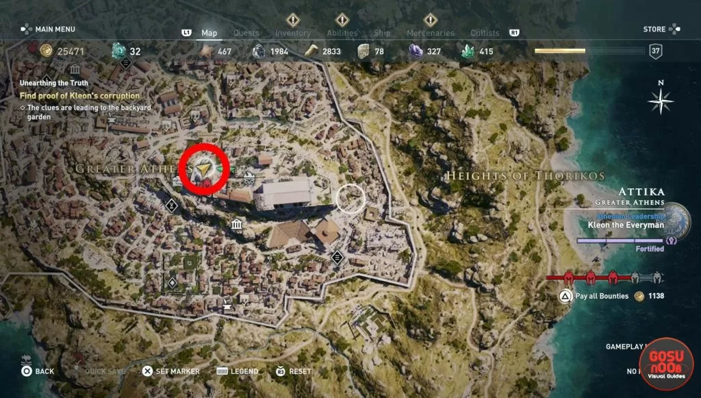 how to unlock kleon chest unearthing the truth assassins creed odyssey quest