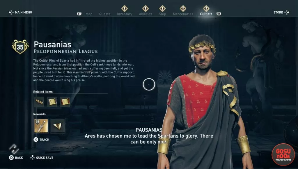 pausanias cult of kosmos ac odyssey how to finish bloody feast quest