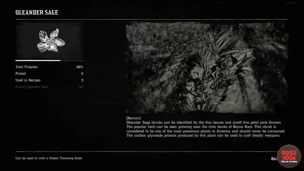 rdr2 oleander plant locations where to find