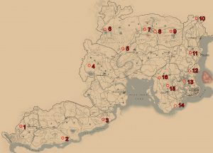red dead redemption 2 legendary animals map locations