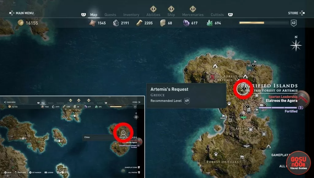 where to find daphnae in daughters of artemis quest ending ac odyssey