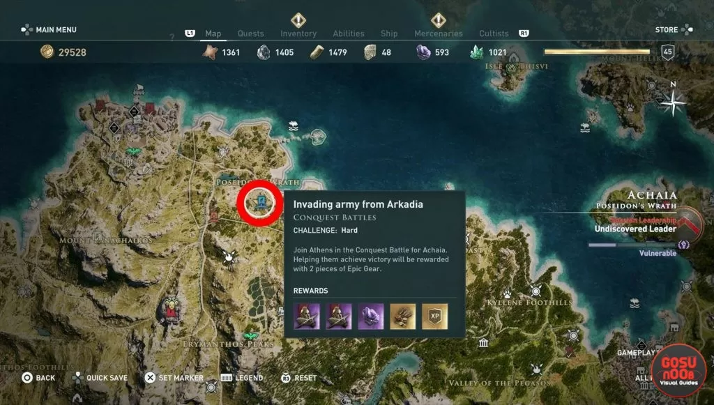 where to find pallas the silencer hero of the cult of kosmos cultist ac odyssey