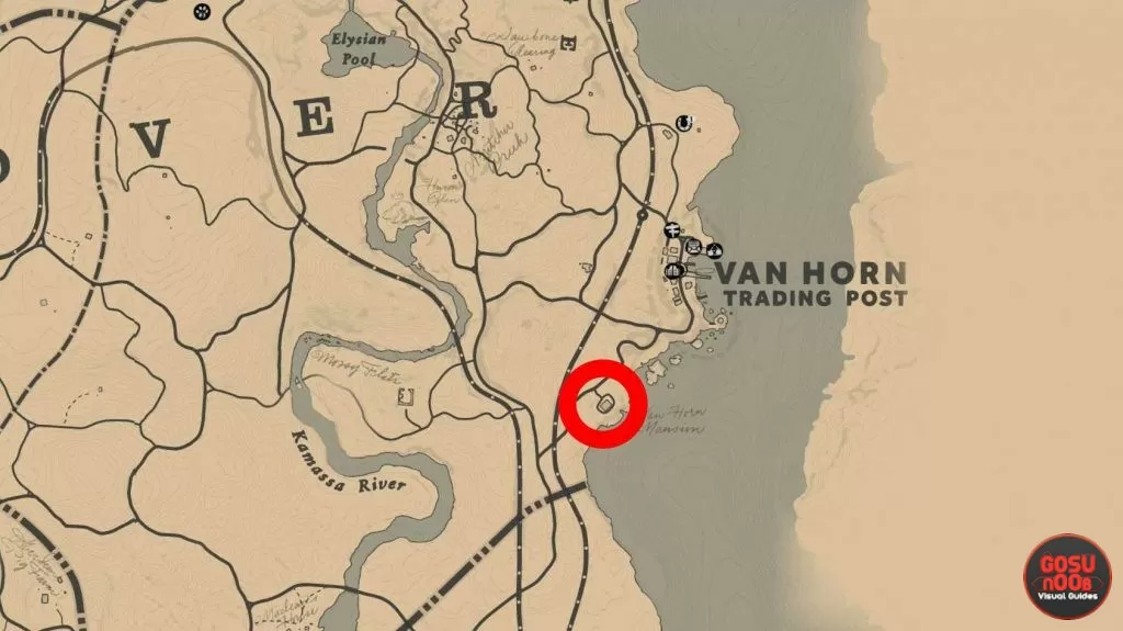 where to find van horn mansion location red dead redemption 2