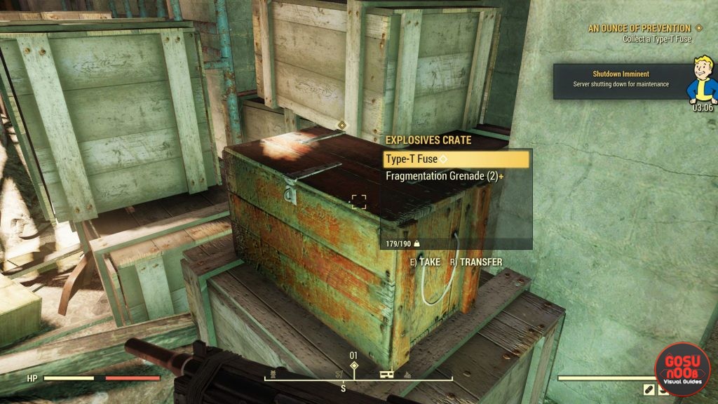 Fallout 76 An Ounce of Prevention - Main Quest - Type-T Fuse Location