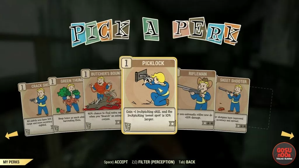 Fallout 76 How to Get Lockpicking Perk - Picklock Card