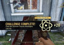 Fallout 76 Survivor Stories holotapes locations map challenge
