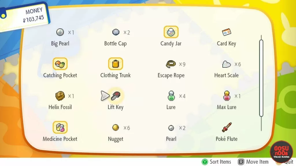 Pokemon Let's Go Pikachu & Eevee Elevator Key in Team Rocket Hideout