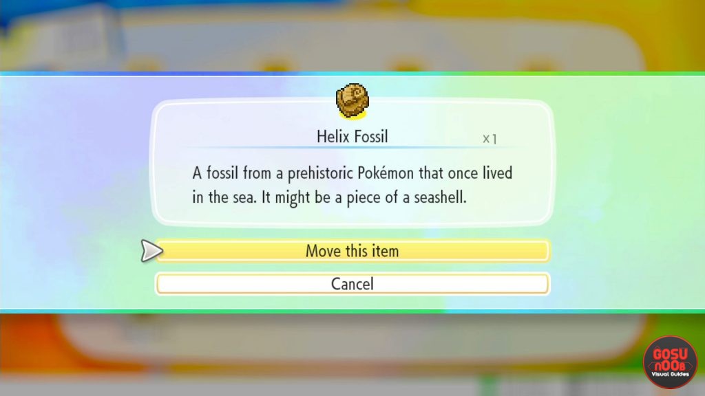 Pokemon Let's Go Pikachu & Eevee Helix Fossil & Dome Fossil