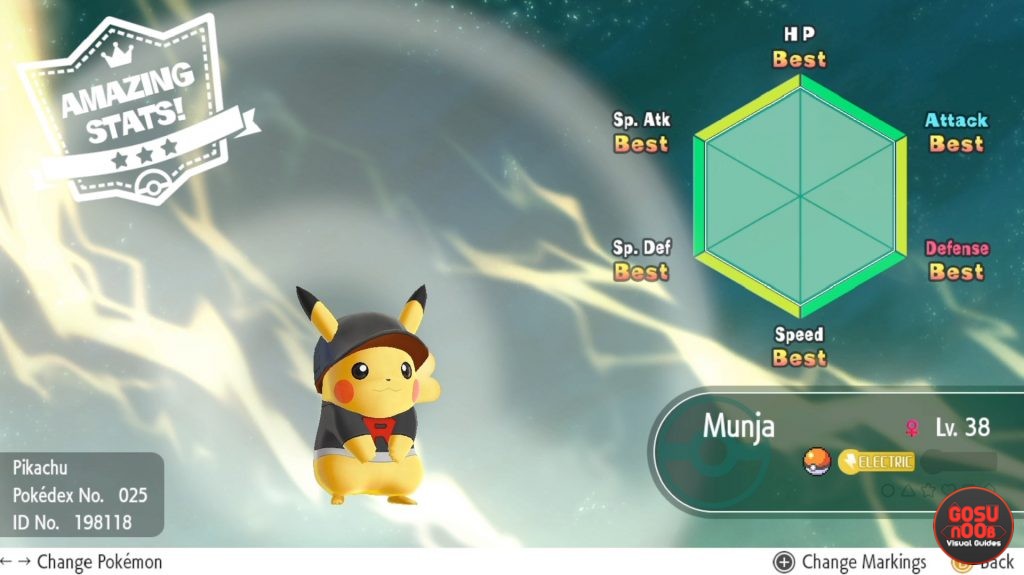 Pokemon Let's Go Pikachu & Eevee IV Judge & How to Check IV