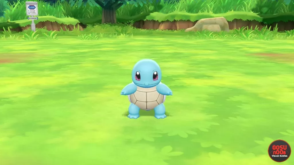 Pokemon Let's Go Pikachu & Eevee Squirtle Locations