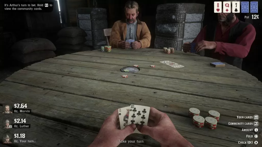 RDR2 Where to Play Poker, Blackjack, Dominoes, Five Finger Fillet